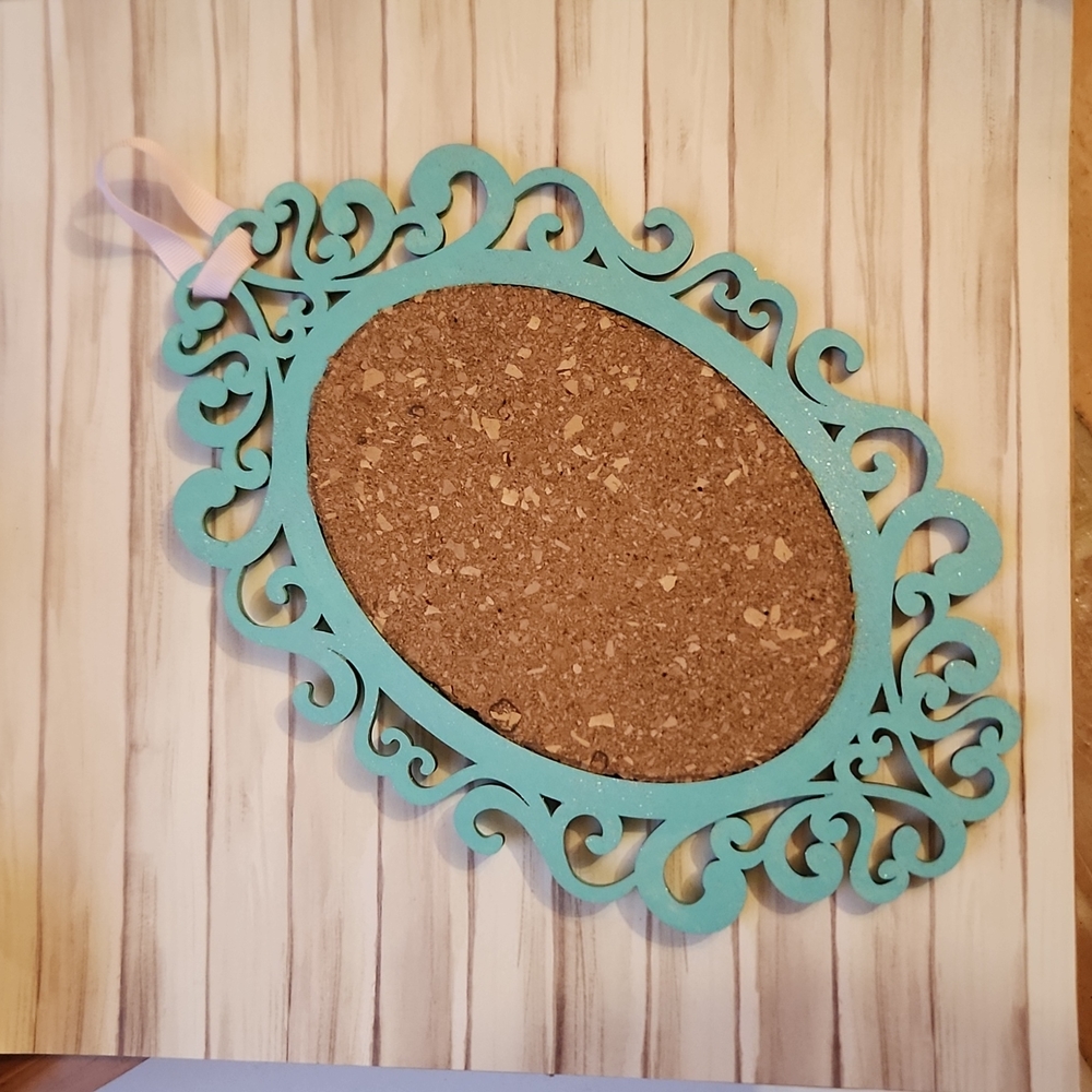 Handmade hanging cork board